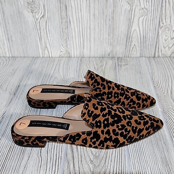 Steven Verna Animal Print Mules, Women's 7 - Picture 2 of 12